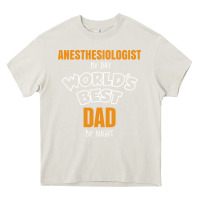 Cream anesthesiologist by day worlds best dad by night fathers day Heavy Core Tee - linhVisuals
