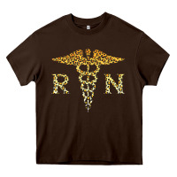 Chocolate Brown rn registered nurse leopard lovely nursing student t shirt Heavy Core Tee - linhVisuals