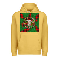 Antique Gold Christmas bull skull Premium Hoodie - BarkalooDesign