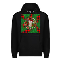 Black Christmas bull skull Premium Hoodie - BarkalooDesign