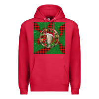 Cardinal Christmas bull skull Premium Hoodie - BarkalooDesign