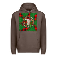 Coffee Christmas bull skull Premium Hoodie - BarkalooDesign