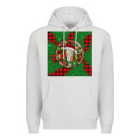Dove Grey Christmas bull skull Premium Hoodie - BarkalooDesign
