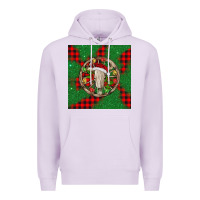 Lilac Christmas bull skull Premium Hoodie - BarkalooDesign