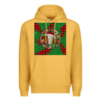 Mustard Christmas bull skull Premium Hoodie - BarkalooDesign