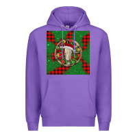 Purple Christmas bull skull Premium Hoodie - BarkalooDesign