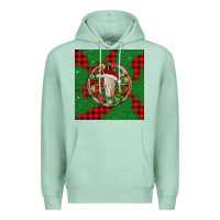 Seafoam Christmas bull skull Premium Hoodie - BarkalooDesign