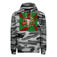 Slate Camo Christmas bull skull Premium Hoodie - BarkalooDesign