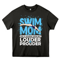 Asphalt womens swimmer swim mom louder prouder sports mother t shirt t shirt Heavy Core Tee - linhVisuals