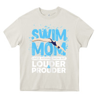 Cream womens swimmer swim mom louder prouder sports mother t shirt t shirt Heavy Core Tee - linhVisuals