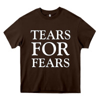 Chocolate Brown Tëärs För Fëärs WHITE Heavy Core Tee - linhVisuals
