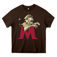 Chocolate Brown lions, molloy college Heavy Core Tee - linhVisuals
