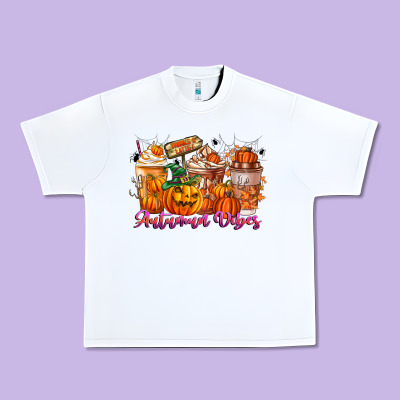 Thanks A Latte Autumn Vibes Urban Heavy Tee Designed By Cowhidedigitalart