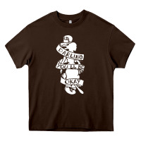 Chocolate Brown pierce the veil back Heavy Core Tee - linhVisuals