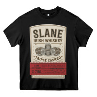 Black slane irish whiskey Heavy Core Tee - linhVisuals