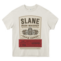 Cream slane irish whiskey Heavy Core Tee - linhVisuals