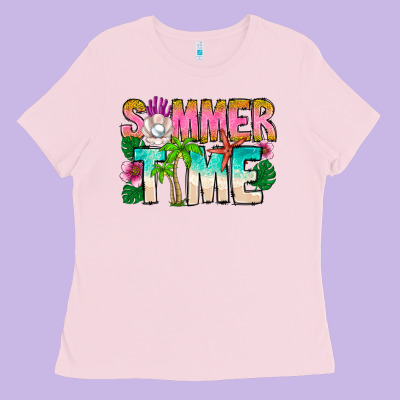 Summer Time Ladies Tee Designed By Cowhidedigitalart
