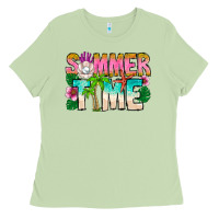 Matcha Summer Time Ladies Tee - CowhideDigitalArt