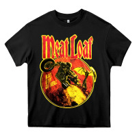Black vintage meatloaf bat out of hell Heavy Core Tee - linhVisuals