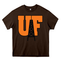 Chocolate Brown findlay oilers Heavy Core Tee - linhVisuals