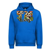 Cobalt texas state cowhide serape cactus Urban Hoodie - RanaPortraitStore