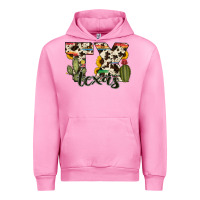 Fuchsia Pink texas state cowhide serape cactus Urban Hoodie - RanaPortraitStore