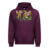 Mauve Wine texas state cowhide serape cactus Urban Hoodie - RanaPortraitStore