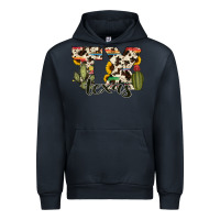 Navy texas state cowhide serape cactus Urban Hoodie - RanaPortraitStore