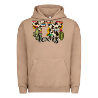 Pigment Burro texas state cowhide serape cactus Urban Hoodie - RanaPortraitStore