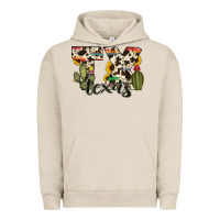 Pigment French Oak texas state cowhide serape cactus Urban Hoodie - RanaPortraitStore