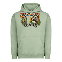 Pigment Oil Green texas state cowhide serape cactus Urban Hoodie - RanaPortraitStore