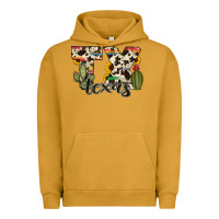 Pigment Peanut Butter texas state cowhide serape cactus Urban Hoodie - RanaPortraitStore