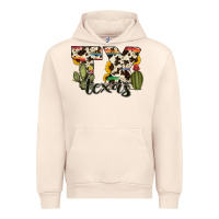 Sandshell texas state cowhide serape cactus Urban Hoodie - RanaPortraitStore