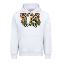 White texas state cowhide serape cactus Urban Hoodie - RanaPortraitStore