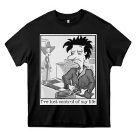 Black i've lost control of my life   rugrats Heavy Core Tee - linhVisuals