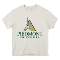 Cream piedmont university Heavy Core Tee - linhVisuals