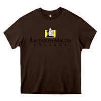 Chocolate Brown randolph–macon college Heavy Core Tee - linhVisuals