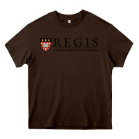 Chocolate Brown regis college Heavy Core Tee - linhVisuals