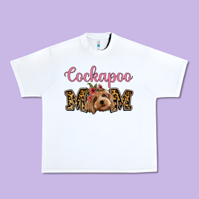 Cockapoo Mom Urban Heavy Tee Designed By Jasminsmagicworld