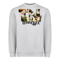 Heather Grey tenesse state cowhide serape cactus Heavyweight Sweatshirt - RanaPortraitStore