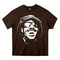 Chocolate Brown stevie wonder Heavy Core Tee - linhVisuals