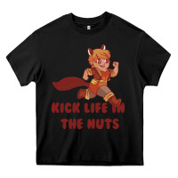 Black kick life in the nuts   squirrel girl Heavy Core Tee - linhVisuals