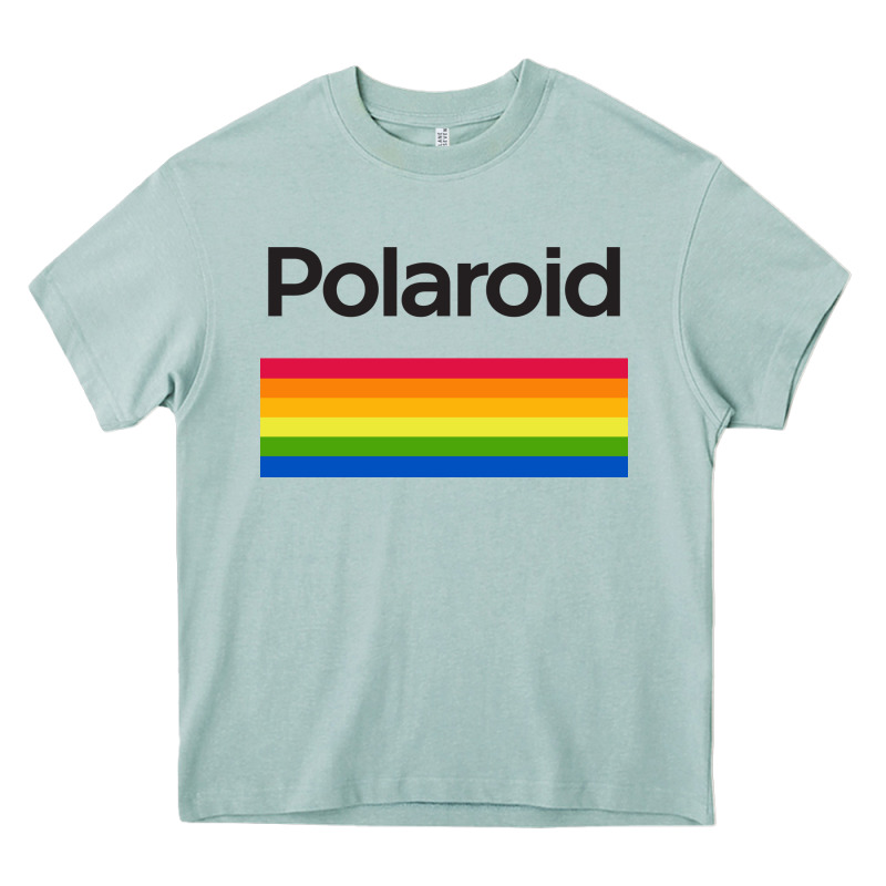 Polaroid Color Spectrum Horizontal Heavy Core Tee by linhVisuals | Teevron