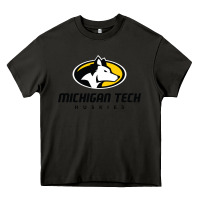 Asphalt michigan tech huskies Heavy Core Tee - linhVisuals
