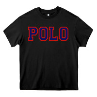Black polo Heavy Core Tee - linhVisuals