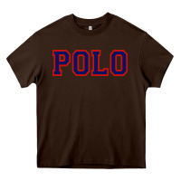 Chocolate Brown polo Heavy Core Tee - linhVisuals