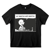Black my anxieties have anxieties   peanuts Heavy Core Tee - linhVisuals