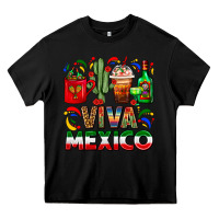 Black Viva Mexico Coffee Cups With Cactus And Tequila Heavy Core Tee - FaDigitalArtStudio