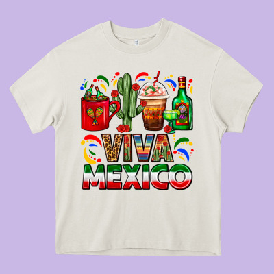 Viva Mexico Coffee Cups With Cactus And Tequila Heavy Core Tee Designed By Fadigitalartstudio