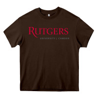 Chocolate Brown rutgers university–camden Heavy Core Tee - linhVisuals